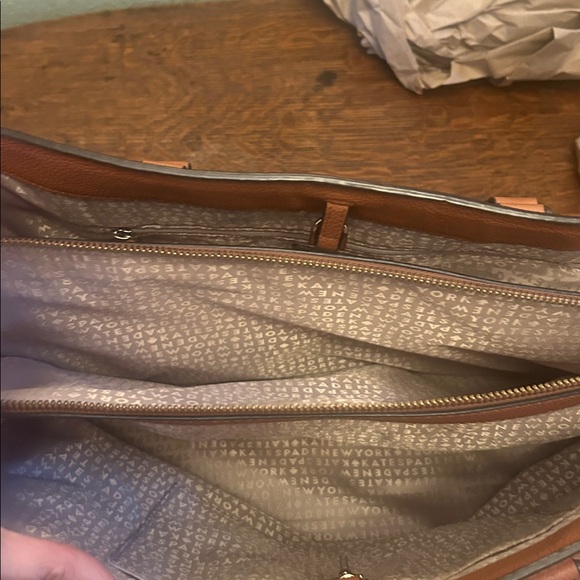 Kate Spade ♠️ Larchmont Avenue Evangelie Large Leather Tote Bag - Picture 16 of 16